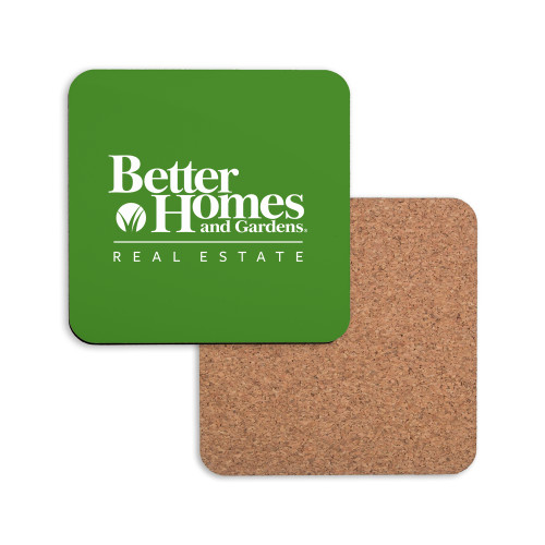 Hardboard Coaster w/Cork Backing-Core Logo