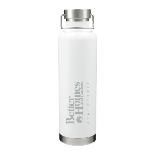 Thor Copper Vacuum Insulated White Bottle 32oz-Core Logo Engraved