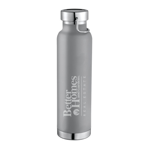 Thor Copper Vacuum Insulated Grey Bottle 22oz-Core Logo Engraved