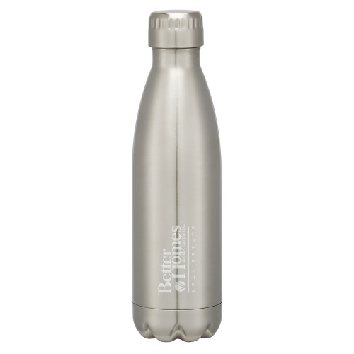 Swig Stainless Steel Silver Bottle 16oz-Core Logo Engraved