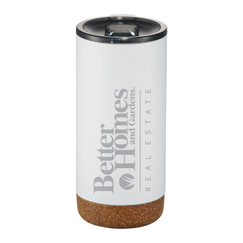 Valhalla Vacuum Insulated White Tumbler 16oz-Core Logo Engraved