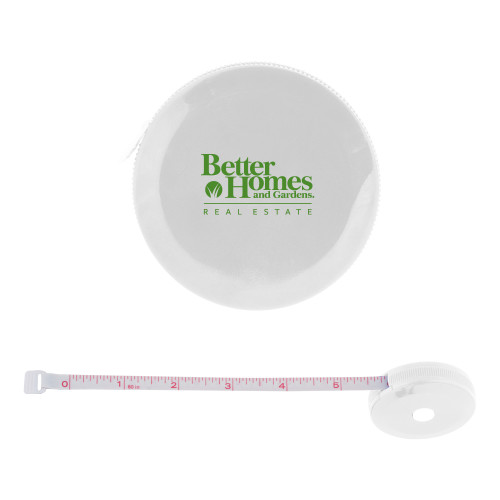 White Round Cloth 60 Inch Tape Measure-Core Logo
