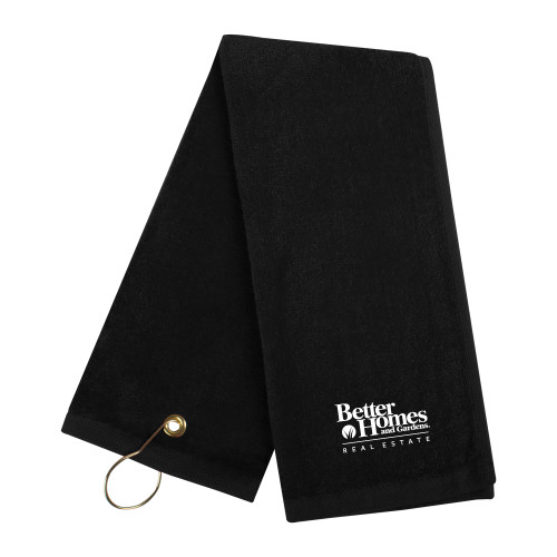 Black Golf Towel-Core Logo