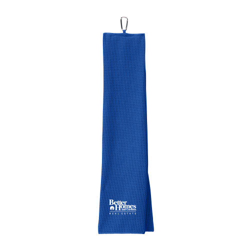 Royal Waffle Microfiber Golf Towel-Core Logo