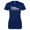 Thumbnail image for  Next Level Womens Navy Boyfriend Tee