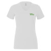 Thumbnail image for  Bella + Canvas Womens White V Neck Cotton T Shirt