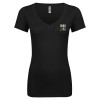 Thumbnail image for  Next Level Womens Black Ideal V Tee