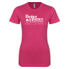 Thumbnail image for  Next Level Womens Fuchsia Boyfriend Tee