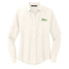 Thumbnail image for  Mercer + Mettle Womens Ivory Crepe Long Sleeve Camp Blouse