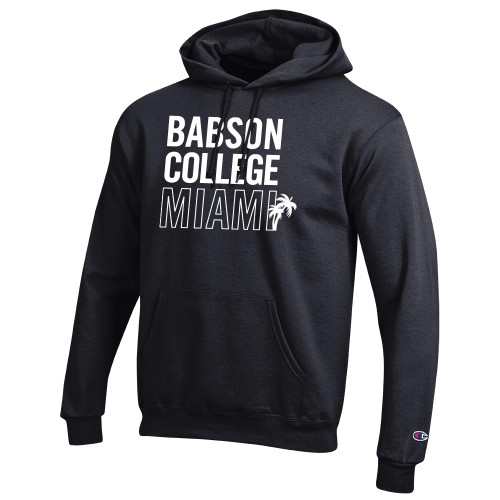  Champion Black Fleece Hoodie - Babson Miami Palms