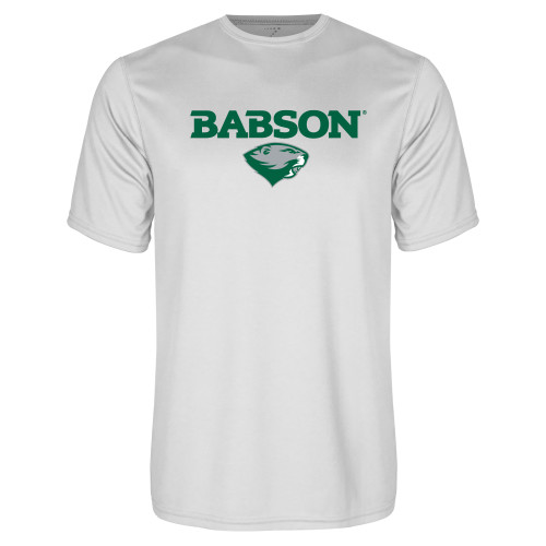  White Performance Tee - Secondary Mark