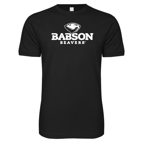  Next Level Black SoftStyle T Shirt - Primary Mark