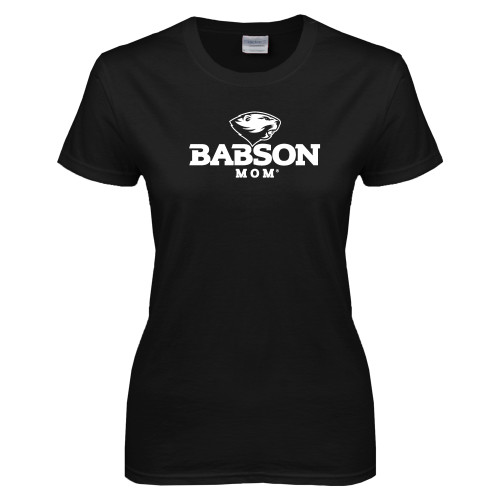  Womens Black Short Sleeve Tee - Mom