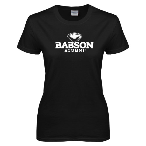  Womens Black Short Sleeve Tee - Alumni