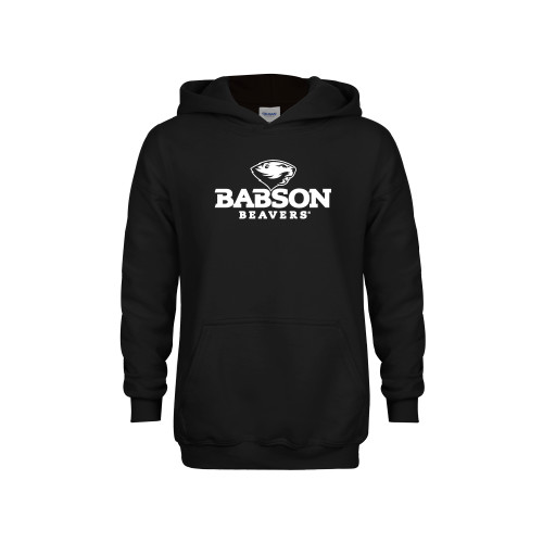  Youth Black Fleece Hoodie - Primary Mark