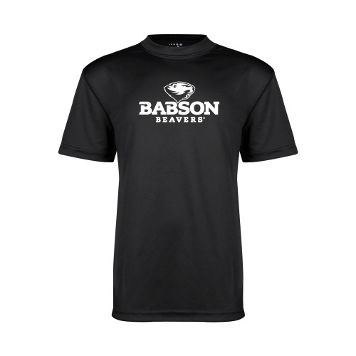  Youth Performance Black Tee - Primary Mark