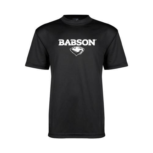  Youth Performance Black Tee - Secondary Mark