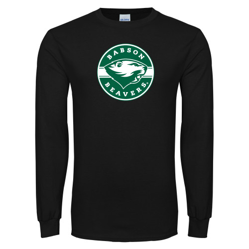  Black Long Sleeve T Shirt - Mascot Design