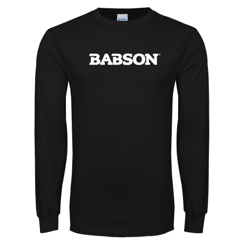  Black Long Sleeve T Shirt - Wordmark