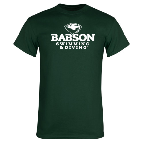  Dark Green T Shirt - Swimming and Diving