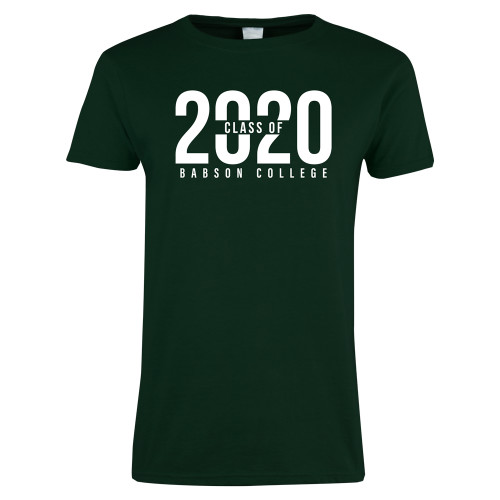  Womens Dark Green Short Sleeve Tee - Class of Design