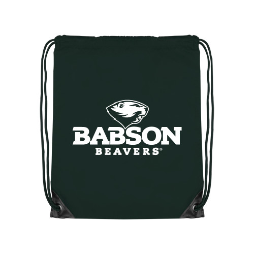 Dark Green Drawstring Backpack - Primary Mark