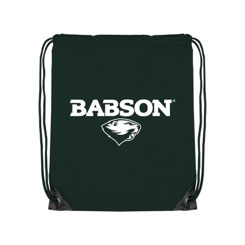  Dark Green Drawstring Backpack - Secondary Mark