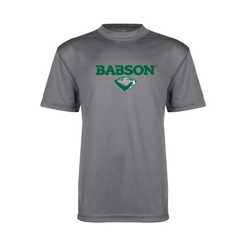  Youth Performance Grey Concrete Tee - Secondary Mark