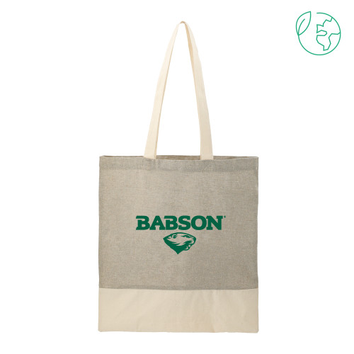  Split Recycled Grey Cotton Twill Convention Tote - Secondary Mark