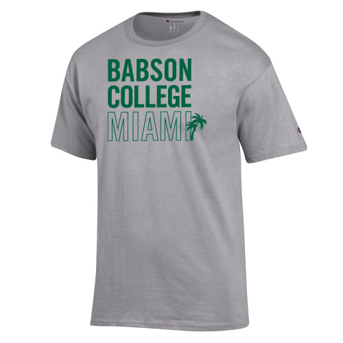  Champion Oxford Grey T Shirt - Babson Miami Palms