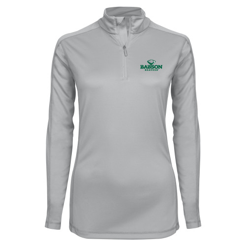  Syntrel Womens Platinum Interlock 1/4 Zip - Primary Mark