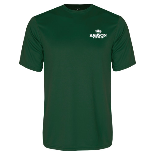  Dark Green Performance Tee - Primary Mark