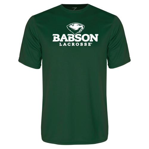  Dark Green Performance Tee - Lacrosse