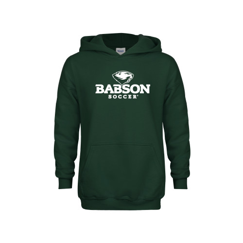  Youth Dark Green Fleece Hoodie - Soccer