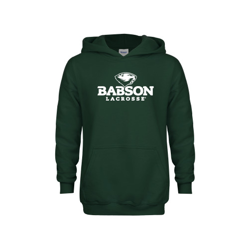  Youth Dark Green Fleece Hoodie - Lacrosse