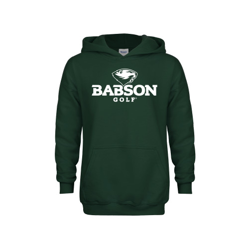 Youth Dark Green Fleece Hoodie - Golf