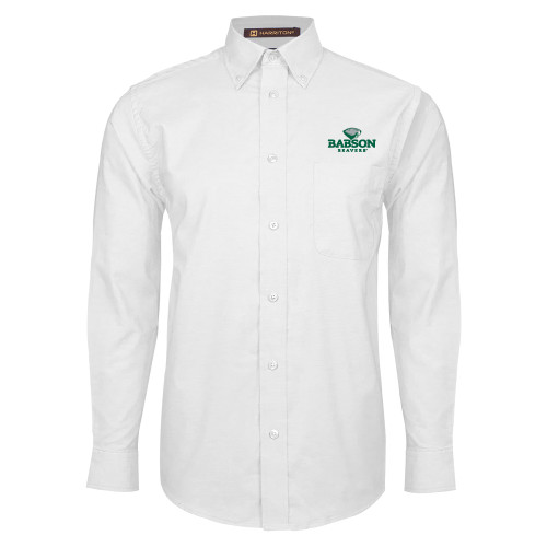  White Oxford Long Sleeve Shirt - Primary Mark