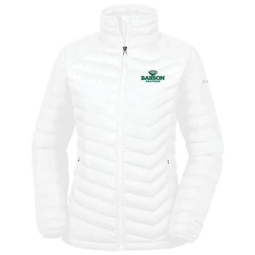  Columbia Womens White Powder Lite Jacket - Primary Mark
