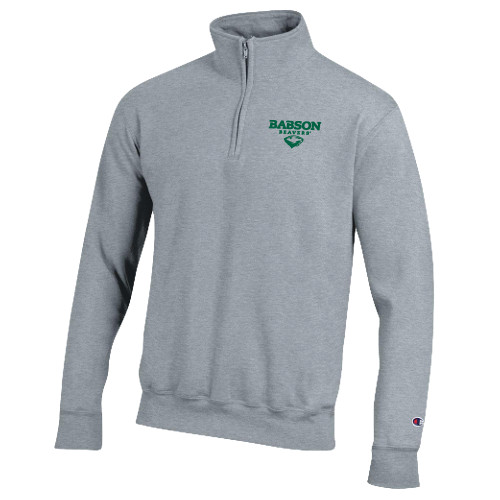  Champion Heather Grey Fleece 1/4 Zip - Secondary Mark