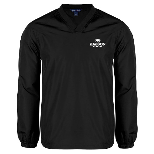  Black V Neck Raglan Windshirt - Primary Mark