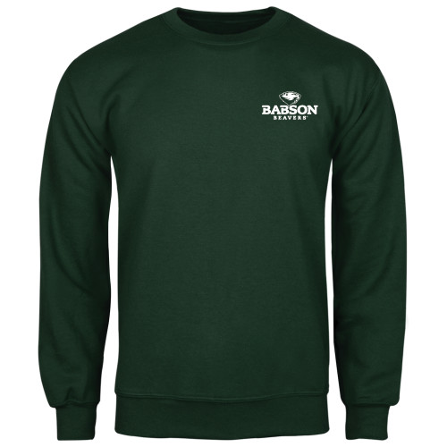 Dark Green Fleece Crew - Primary Mark