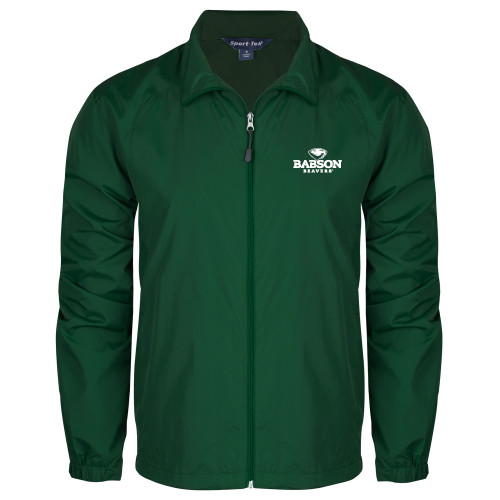  Dark Green Full Zip Wind Jacket - Primary Mark