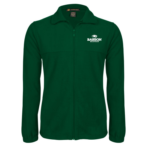  Dark Green Fleece Full Zip Jacket - Primary Mark