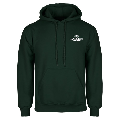  Dark Green Fleece Hood - Primary Mark