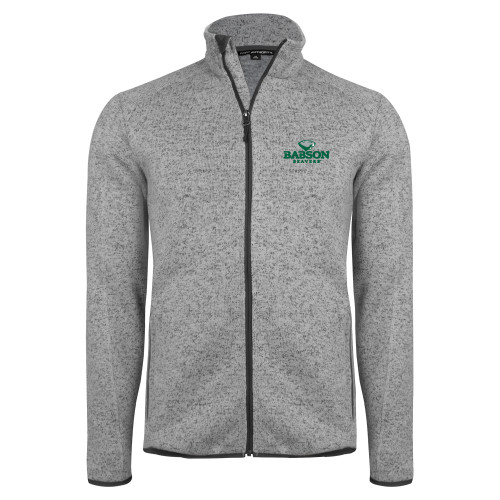  Grey Heather Sweater Fleece Jacket - Primary Mark