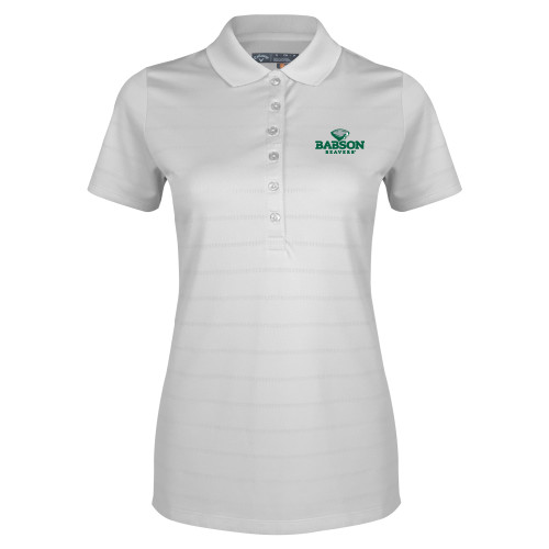  Callaway Womens White Opti Vent Polo - Primary Mark