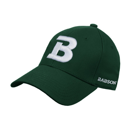  Dark Green Structured Adjustable Pro Style Hat - B