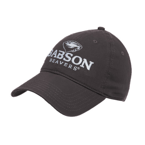  Charcoal Unstructured Adjustable Low Profile Hat - Primary Mark