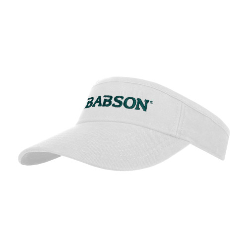  White Visor - Wordmark