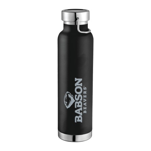  Thor Copper Vacuum Insulated Black Bottle 22oz - Primary Mark  Engraved